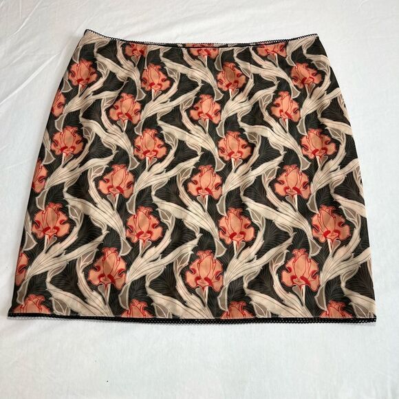 Miaou Moni Floral Mini Skirt Green New Size Medium - Picture 6 of 12